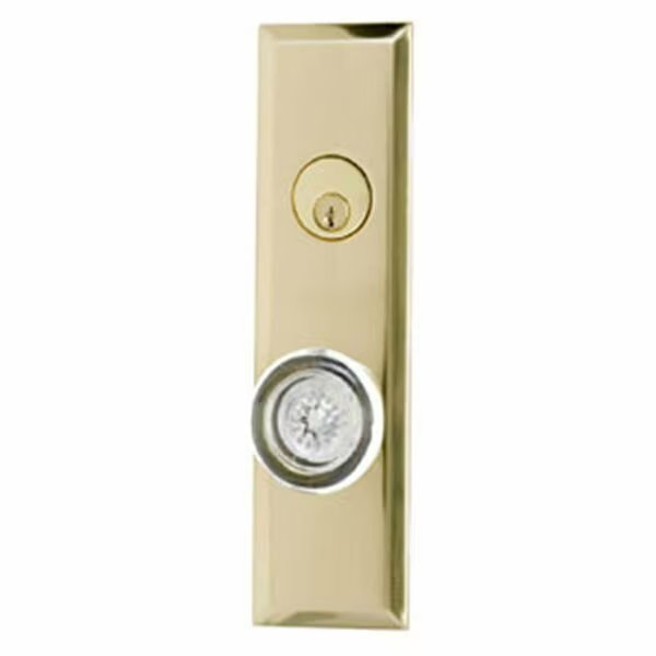 Quaker 10 in. Plate Set Double Dummy Polished Brass, Brass Accents, Mfr#: D07-K540D-EMP-605